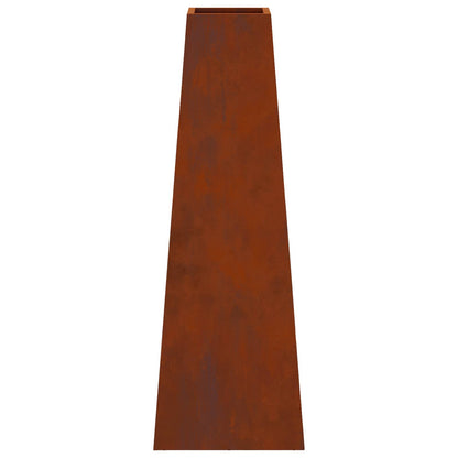 Feuerstelle Rostoptik 50 x 35 x 100 cm Wetterfeststahl