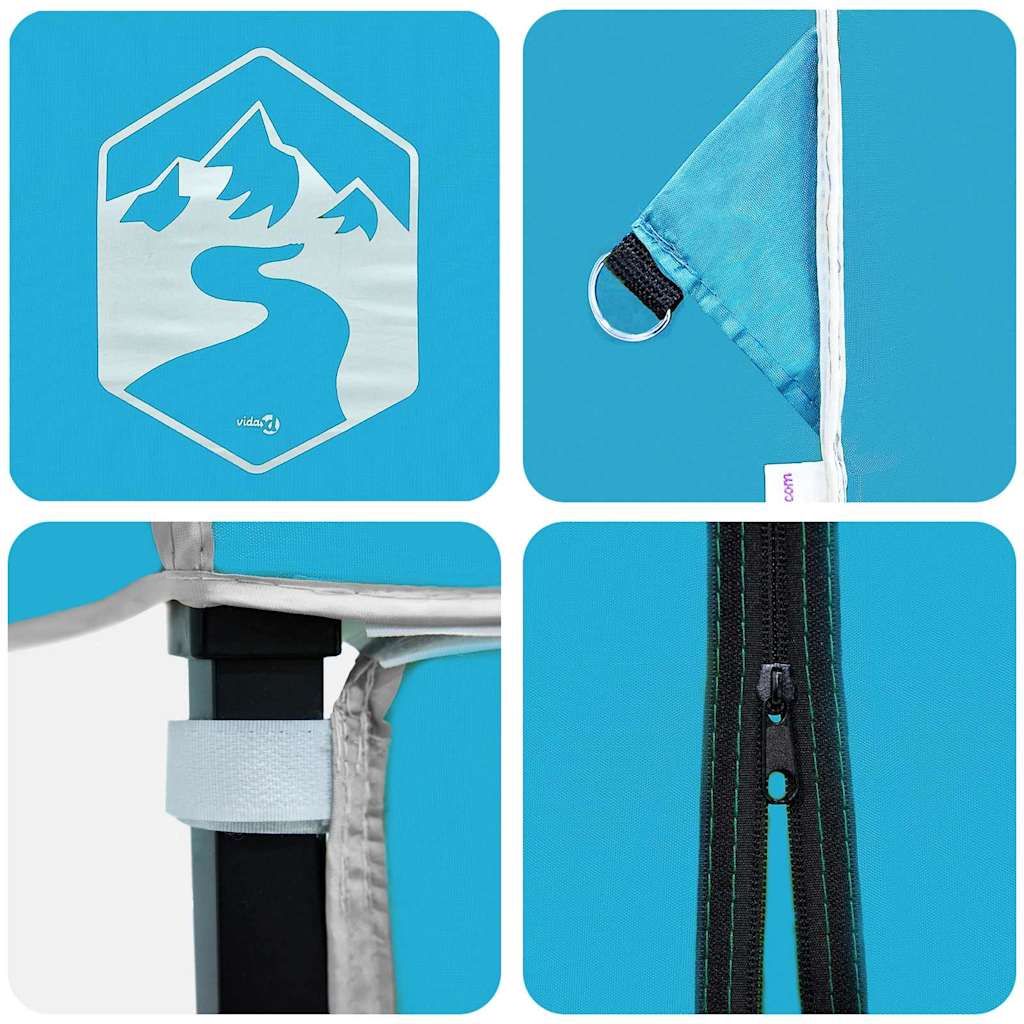 Pop-up Pavillon Zelt Blau 200 x 200 cm Stoff