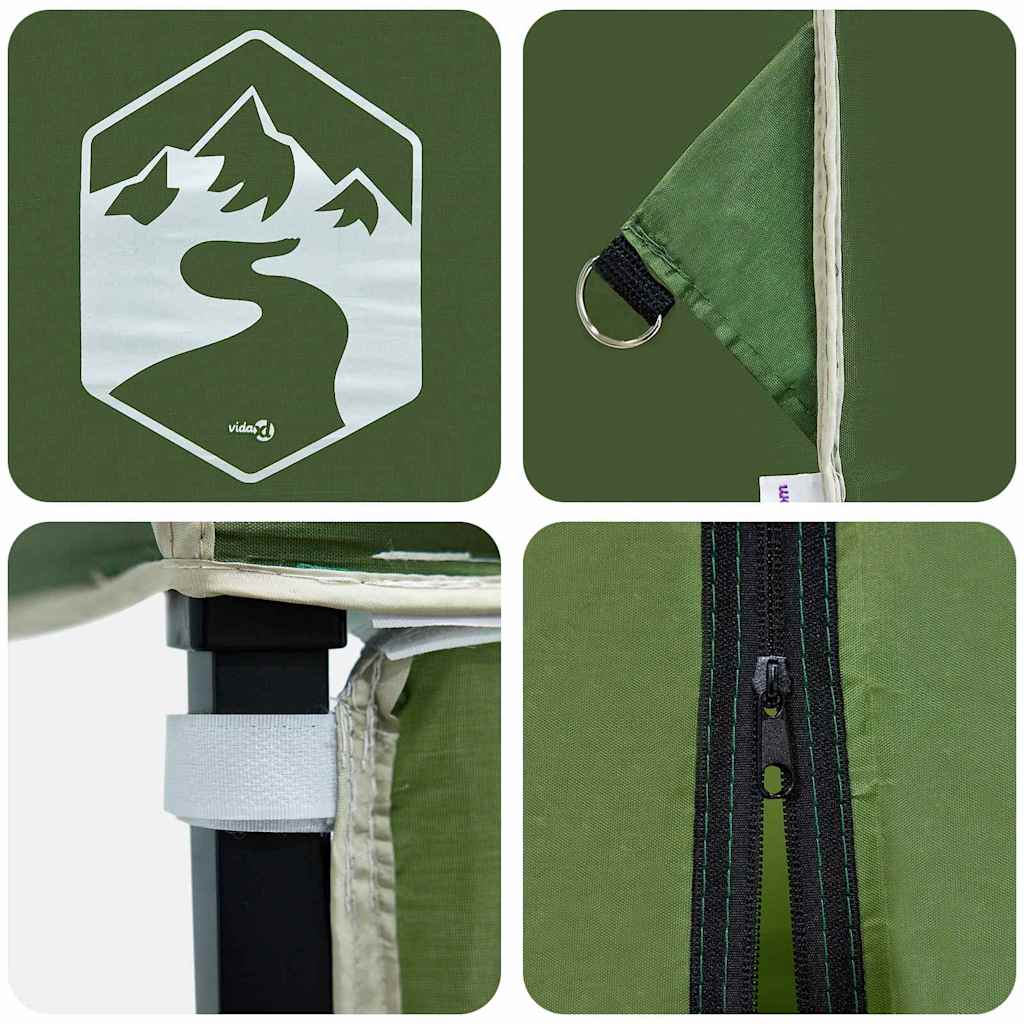 Pop-up Pavillon Zelt Grün 200 x 200 cm Stoff