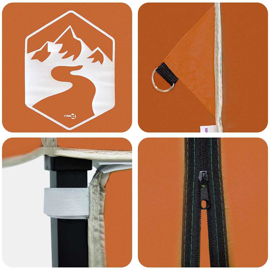 Pop-up Pavillon Zelt Orange 200 x 200 cm Stoff