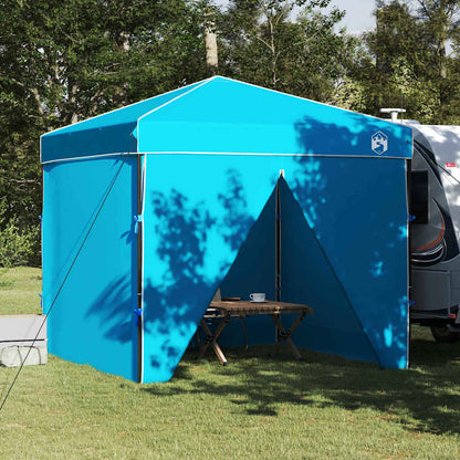 Pavillon-Zelt 243 x 243 x 251 cm Blau Stoff