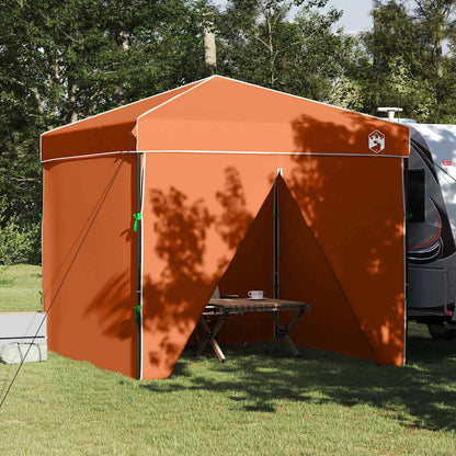 Pavillon-Zelt 243 x 243 x 251 cm Orange Stoff
