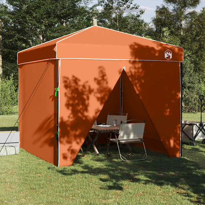 Pavillon-Zelt 243 x 243 x 251 cm Orange Stoff