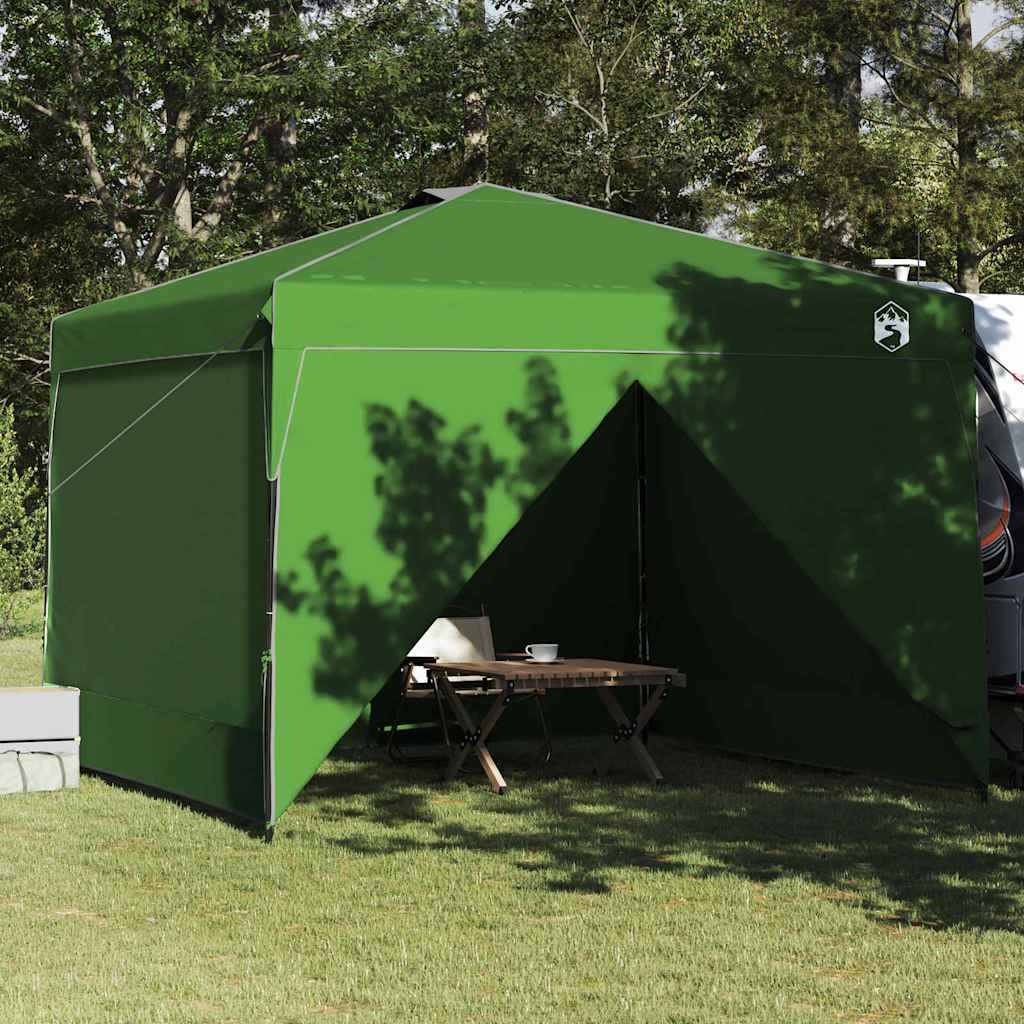 Pavillon-Zelt 290 x 290 x 251 cm Grün Stoff