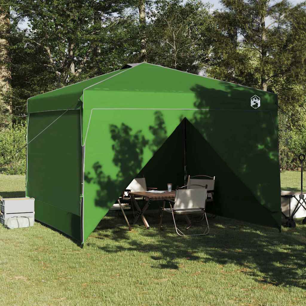 Pavillon-Zelt 290 x 290 x 251 cm Grün Stoff