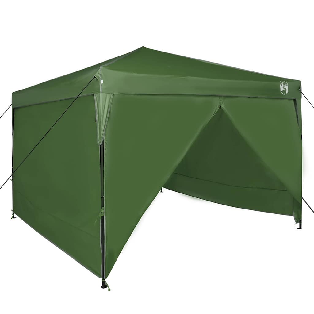 Pavillon-Zelt 290 x 290 x 251 cm Grün Stoff