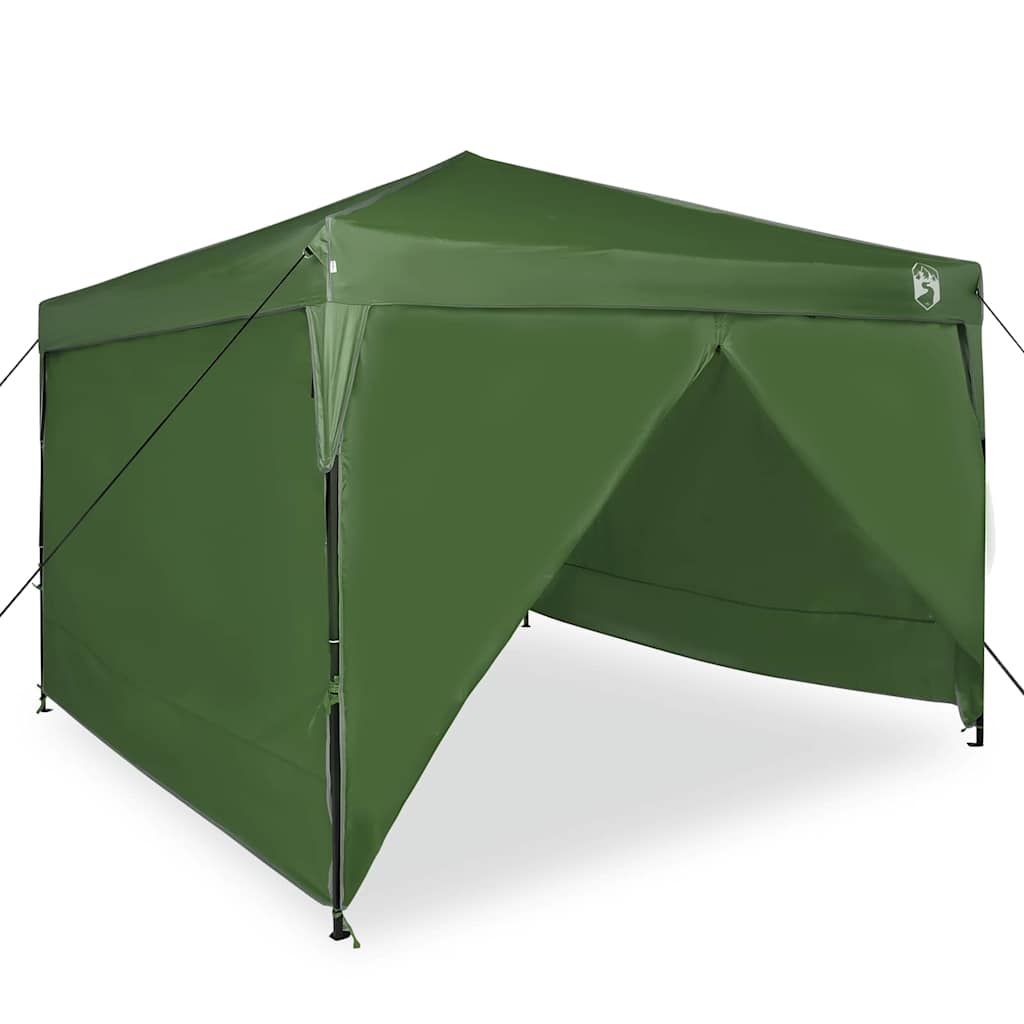 Pavillon-Zelt 290 x 290 x 251 cm Grün Stoff