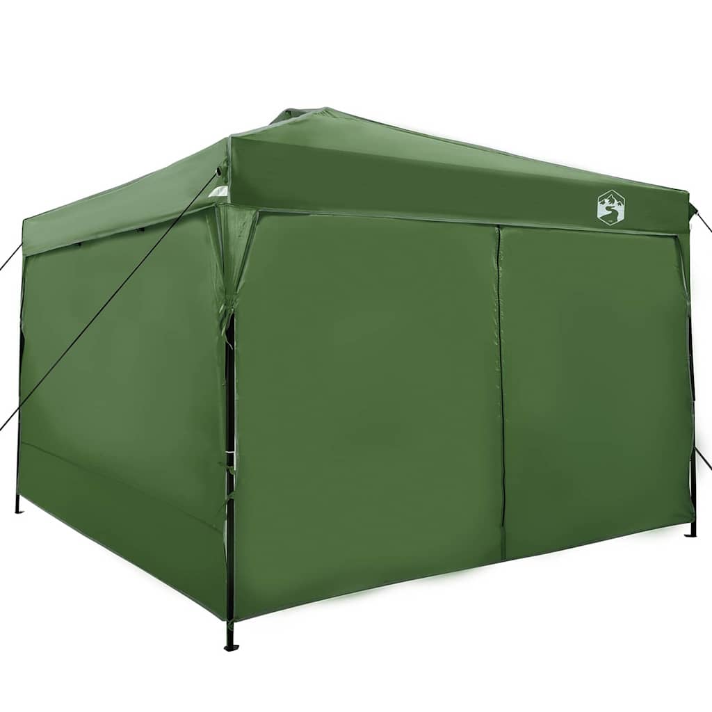 Pavillon-Zelt 290 x 290 x 251 cm Grün Stoff