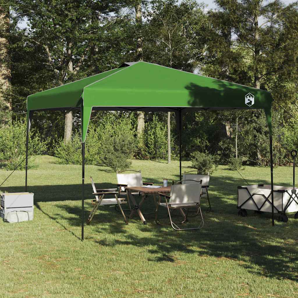 Pavillon-Zelt Grün 290 x 290 x 251 cm Stoff