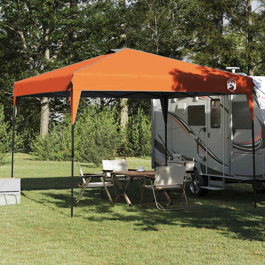 Pop-up Pavillon Zelt Orange 300 x 300 cm Stoff