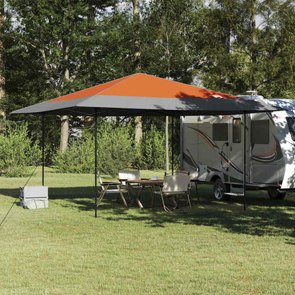Pavillon-Zelt 395 x 395 x 251 cm Orange Stoff