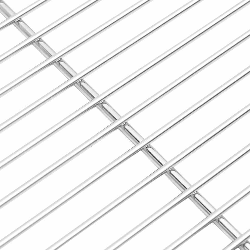 Grillrost Silber 47 x 32,5 cm Edelstahl