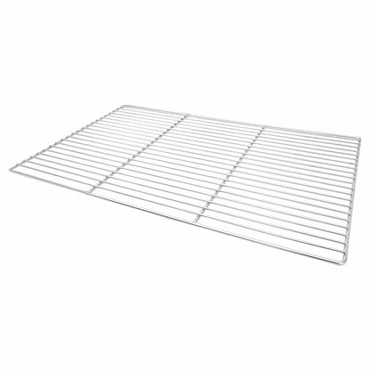 Grillrost 67 x 40 cm Edelstahl Silber