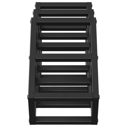 Weinregal Schwarz Eichen-Optik 63 x 16,5 x 25 cm