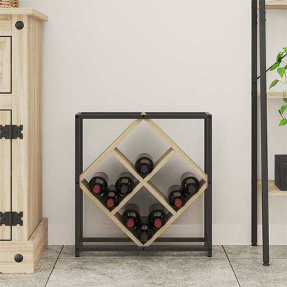 Weinregal 16 bottles Holzwerkstoff Sonoma-Eiche