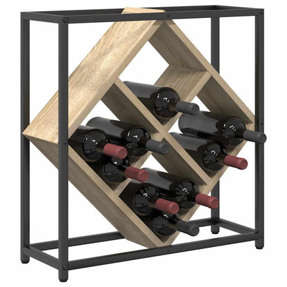Weinregal 16 bottles Holzwerkstoff Sonoma-Eiche