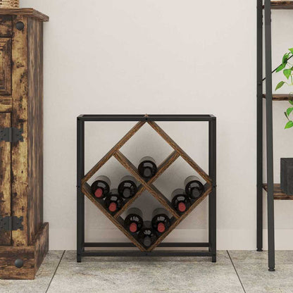 Weinregal 16 bottles Holzwerkstoff Geräucherte Eiche