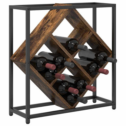 Weinregal 16 bottles Holzwerkstoff Geräucherte Eiche