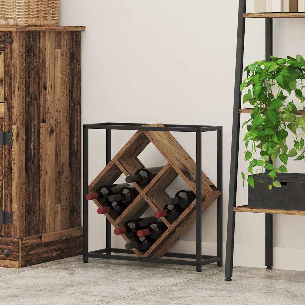 Weinregal 16 bottles Holzwerkstoff Altholz