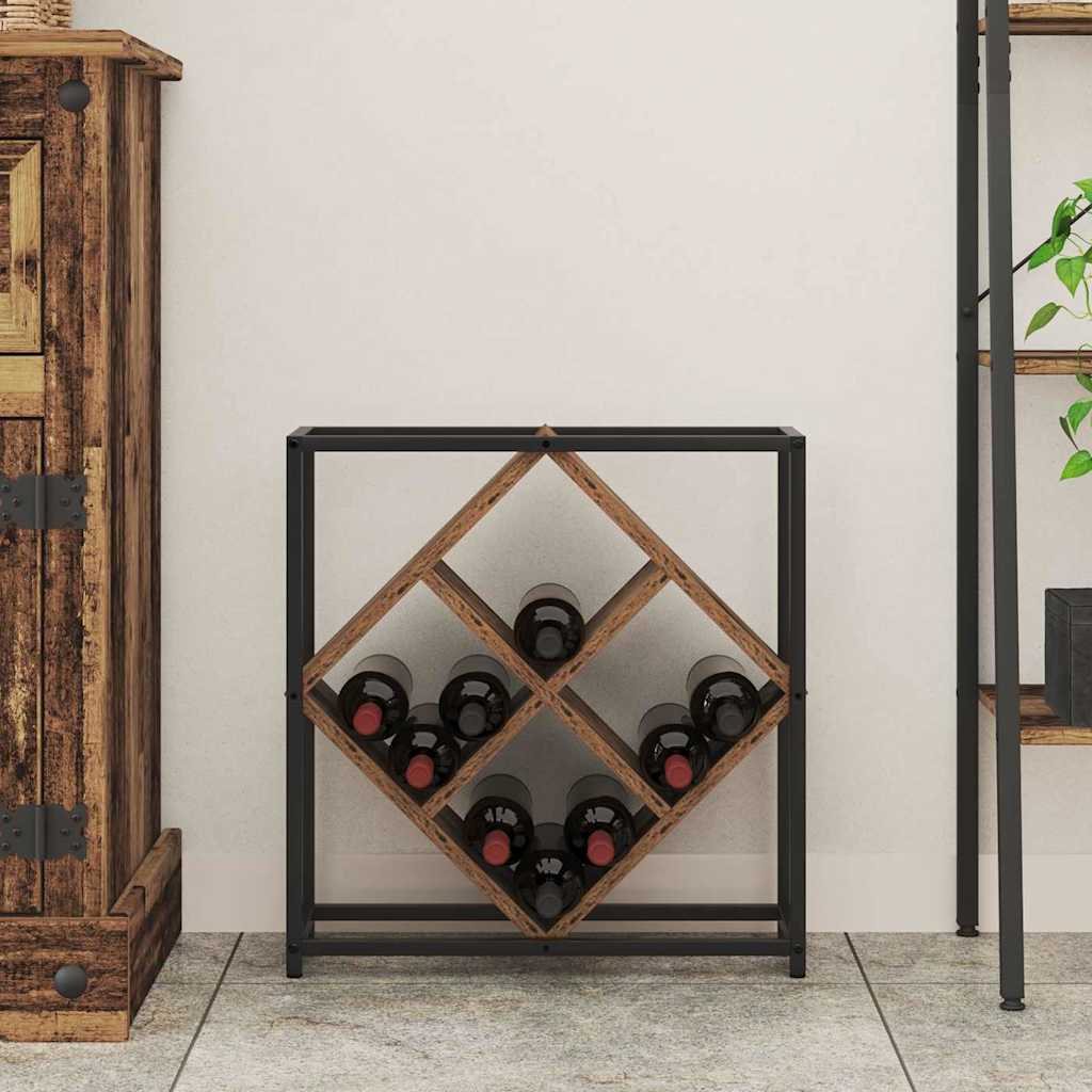Weinregal 16 bottles Holzwerkstoff Altholz