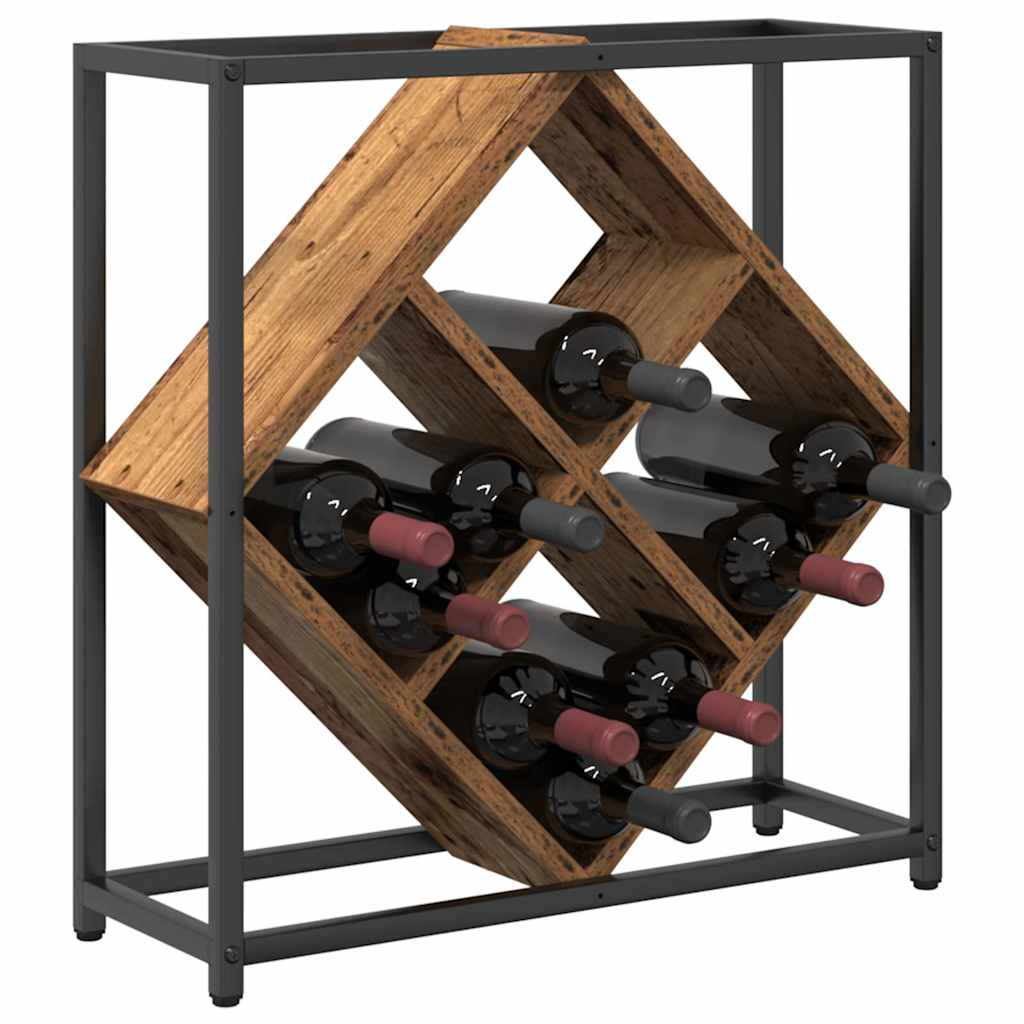 Weinregal 16 bottles Holzwerkstoff Altholz