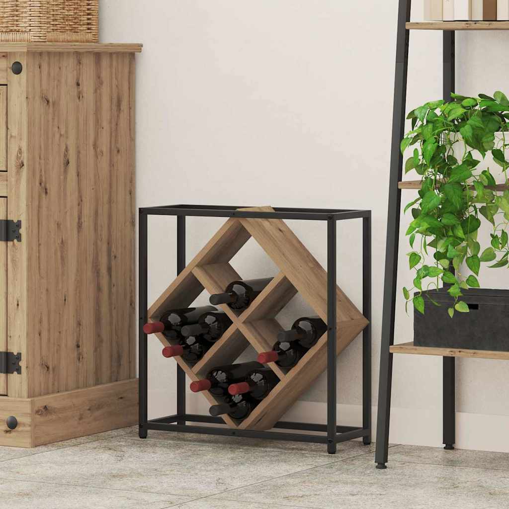 Weinregal 16 bottles Holzwerkstoff Artisan-Eiche