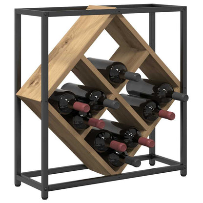 Weinregal 16 bottles Holzwerkstoff Artisan-Eiche