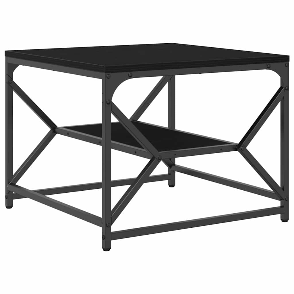 Couchtisch Schwarz Eichen-Optik 51 x 50 x 40 cm