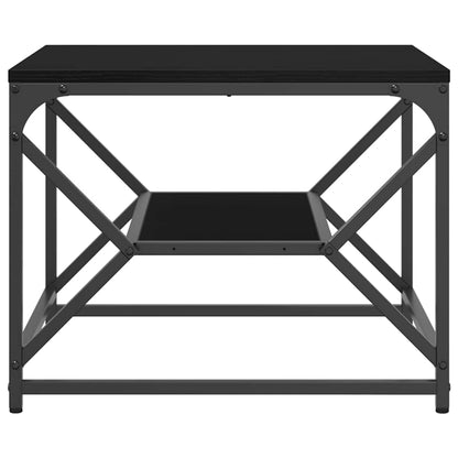 Couchtisch Schwarz Eichen-Optik 51 x 50 x 40 cm