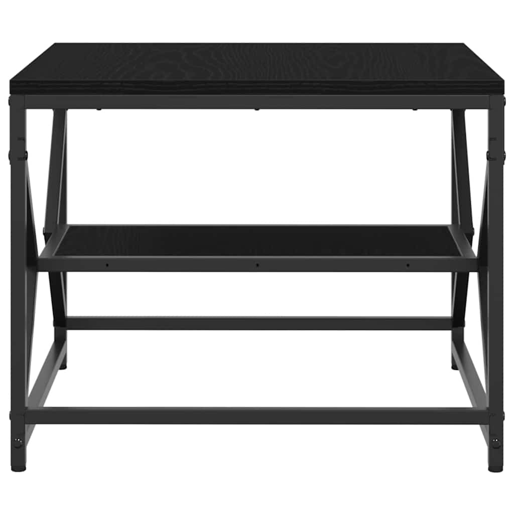 Couchtisch Schwarz Eichen-Optik 51 x 50 x 40 cm