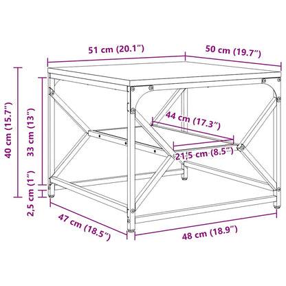 Couchtisch Artisan-Eiche 51 x 50 x 40 cm