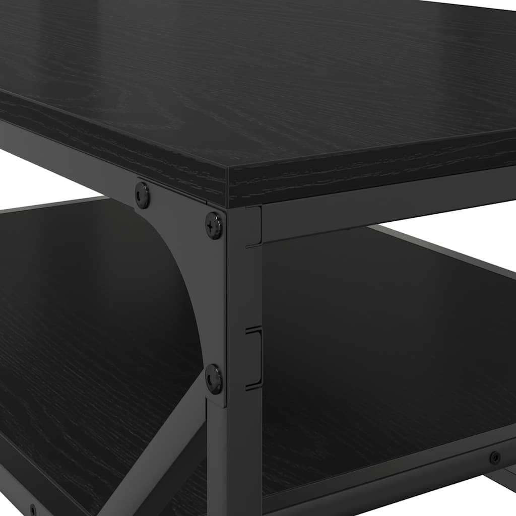 Couchtisch Schwarz Eichen-Optik 90 x 50 x 40 cm