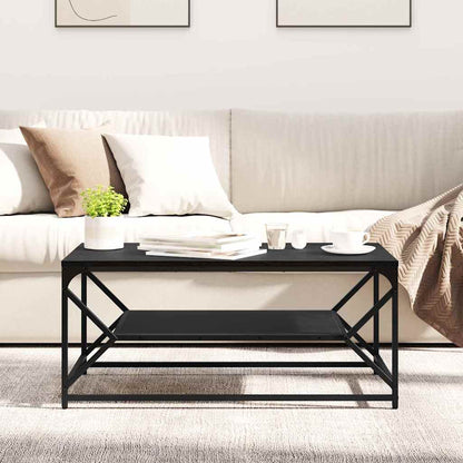 Couchtisch Schwarz Eichen-Optik 90 x 50 x 40 cm