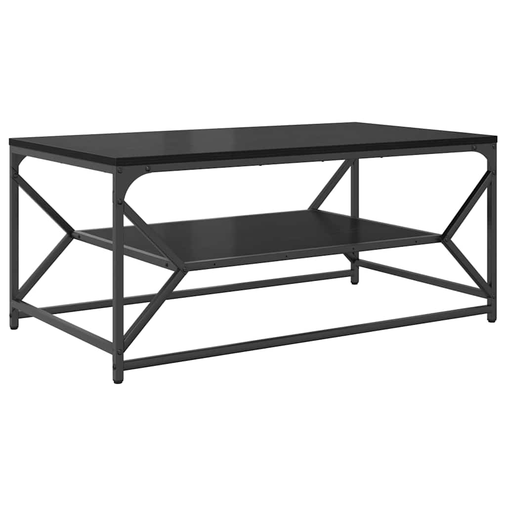 Couchtisch Schwarz Eichen-Optik 90 x 50 x 40 cm