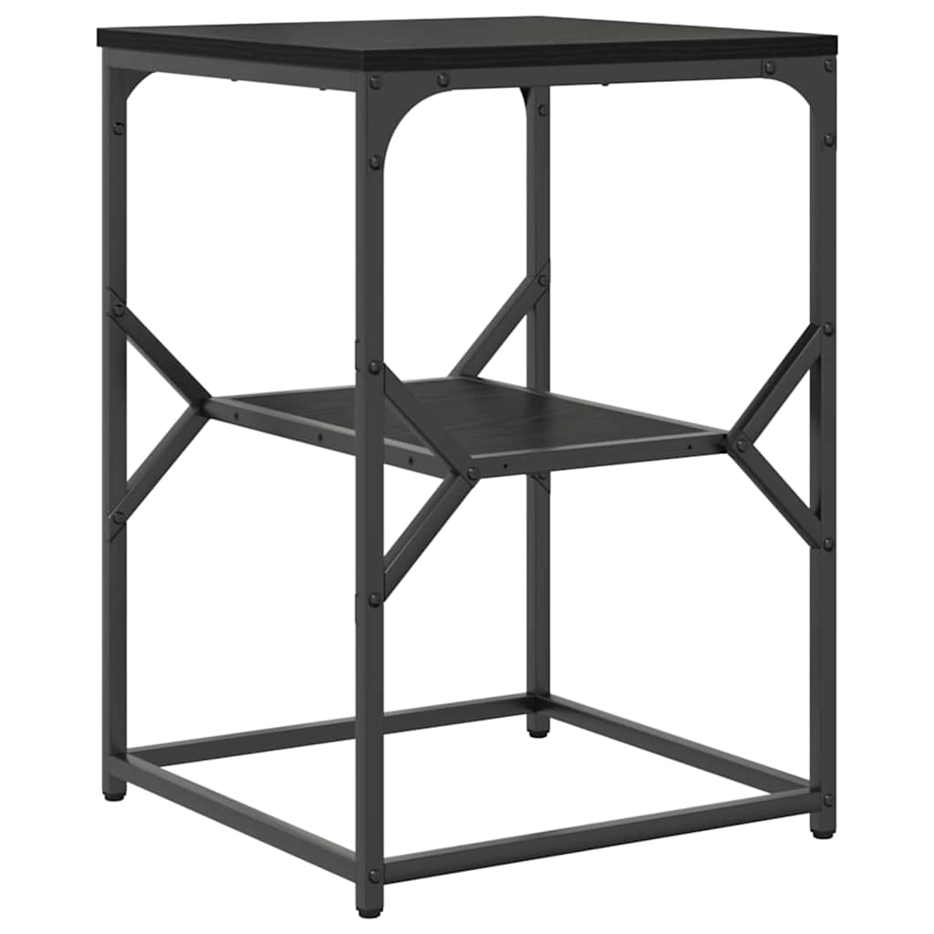 Beistelltisch Schwarz Eichen-Optik 41 x 40 x 60 cm