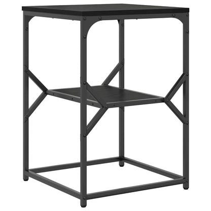 Beistelltisch Schwarz Eichen-Optik 41 x 40 x 60 cm