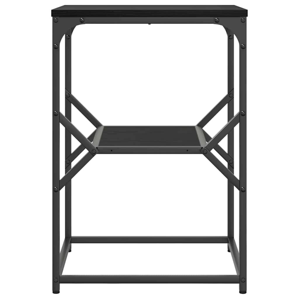 Beistelltisch Schwarz Eichen-Optik 41 x 40 x 60 cm