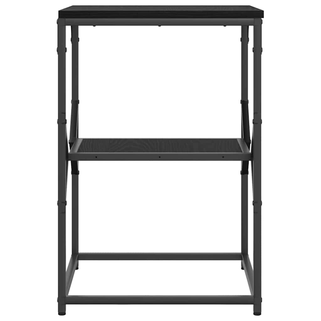 Beistelltisch Schwarz Eichen-Optik 41 x 40 x 60 cm