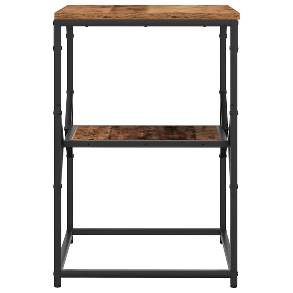 Beistelltisch Altholz 41 x 40 x 60 cm Ingenieure Holz und Stahl