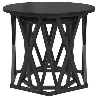 Beistelltisch 2 stk. Schwarz Eichen-Optik 50 x 50 x 40 cm