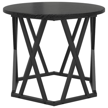 Beistelltisch 2 stk. Schwarz Eichen-Optik 50 x 50 x 40 cm