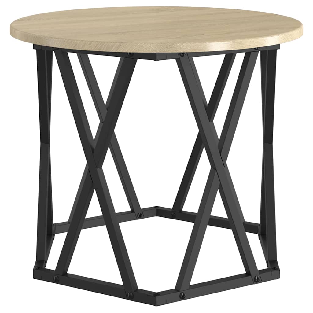 Beistelltisch 2 stk. Sonoma-Eiche 50 x 50 x 40 cm