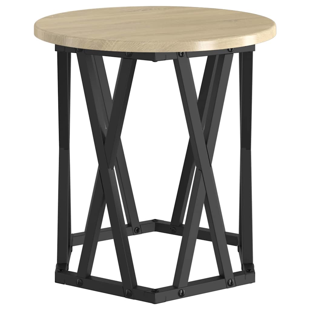 Beistelltisch 2 stk. Sonoma-Eiche 50 x 50 x 40 cm