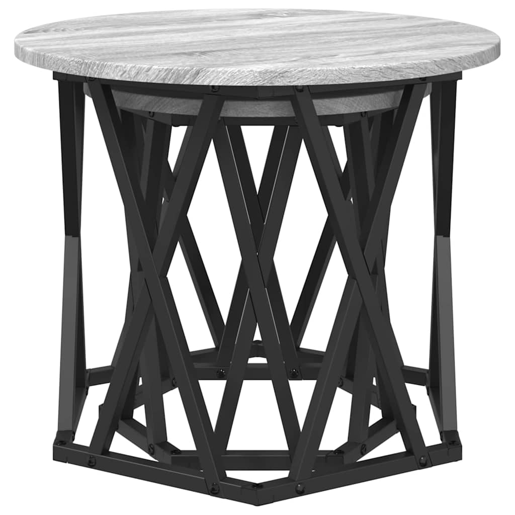 Beistelltisch 2 stk. Sonoma-Grau 50 x 50 x 40 cm