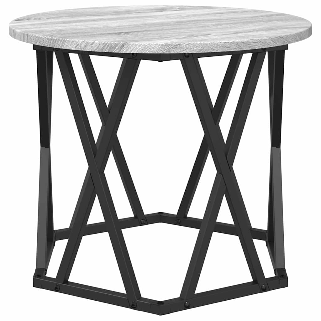 Beistelltisch 2 stk. Sonoma-Grau 50 x 50 x 40 cm