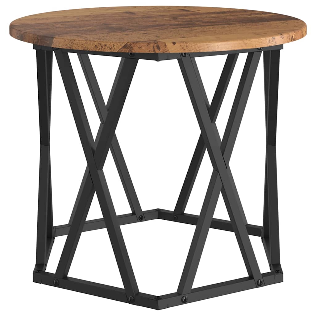Beistelltisch 2 stk. Altholz 50 x 50 x 40 cm