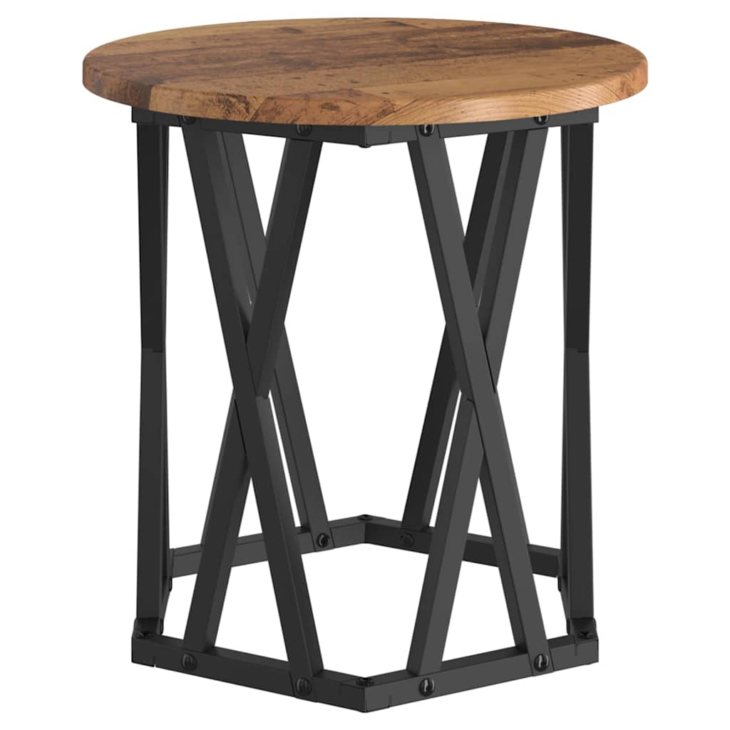 Beistelltisch 2 stk. Altholz 50 x 50 x 40 cm