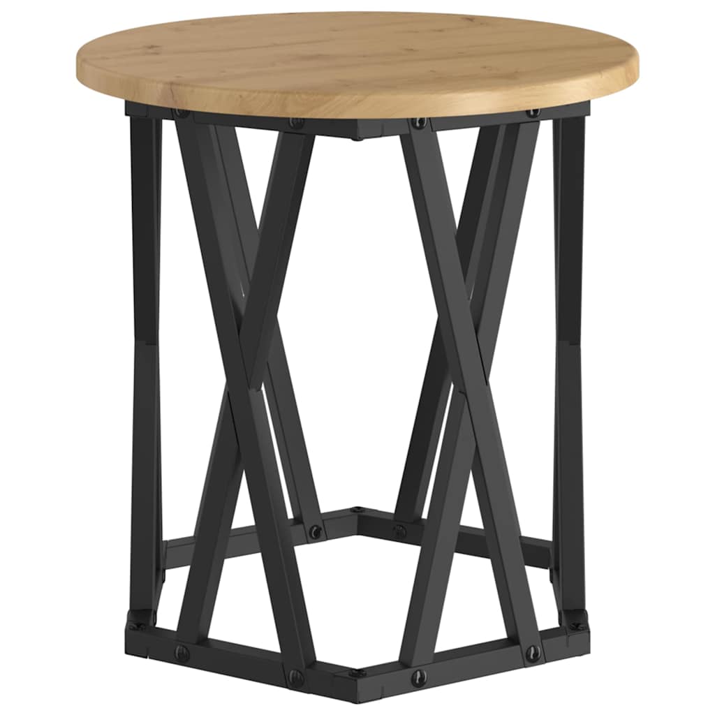 Beistelltisch 2 stk. Artisan-Eiche 50 x 50 x 40 cm