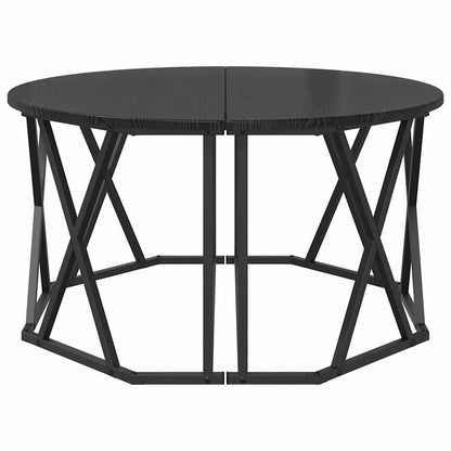 Couchtisch Schwarz Eichen-Optik 80 x 80 x 42 cm