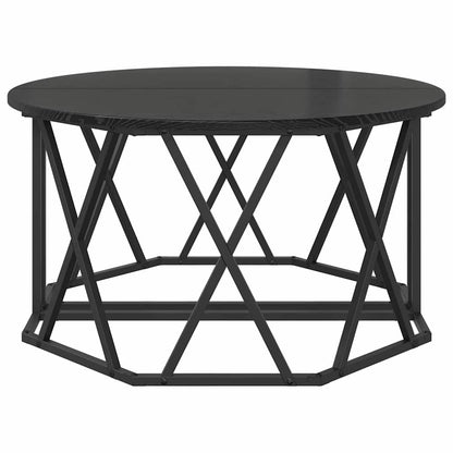 Couchtisch Schwarz Eichen-Optik 80 x 80 x 42 cm